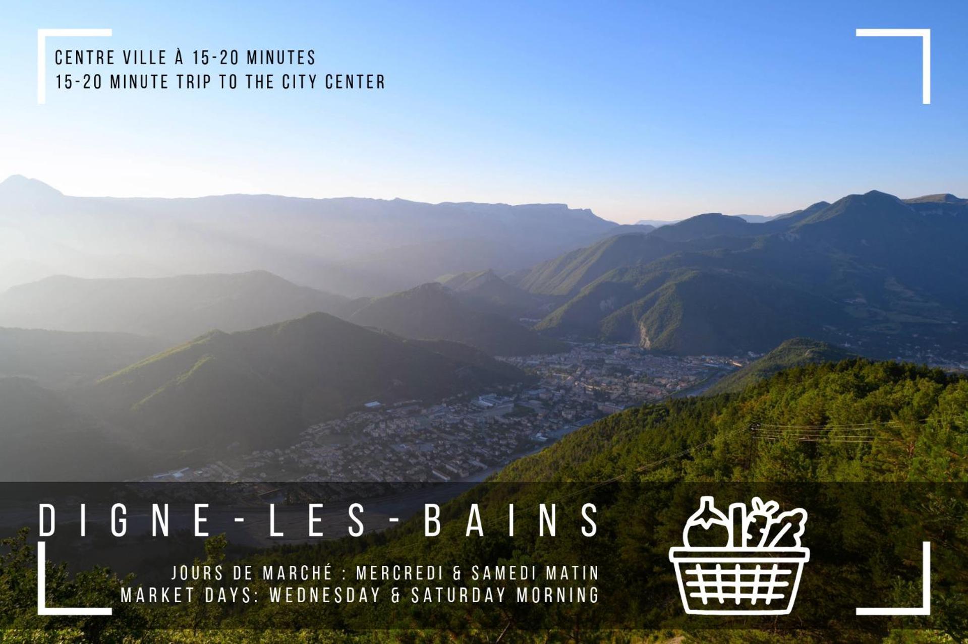 Hotel Les Eaux Chaudes Digne-les-Bains Exterior foto
